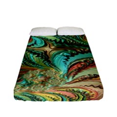 Fractal Artwork Pattern Digital Fitted Sheet (full/ Double Size)