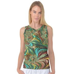 Fractal Artwork Pattern Digital Women s Basketball Tank Top