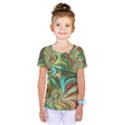 Fractal Artwork Pattern Digital Kids  One Piece Tee View1