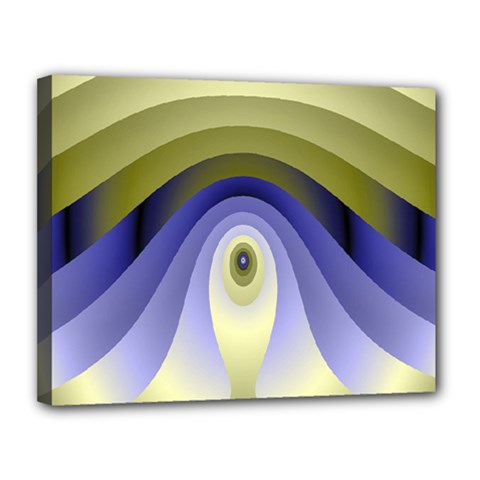 Fractal Eye Fantasy Digital Canvas 14  X 11  by Nexatart