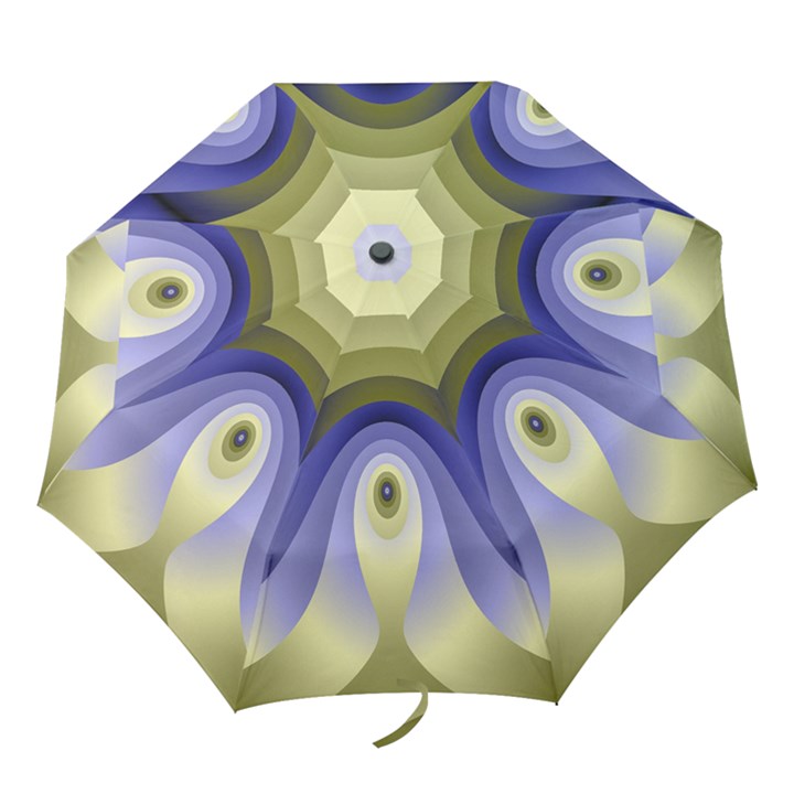 Fractal Eye Fantasy Digital Folding Umbrellas