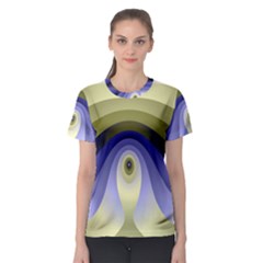 Fractal Eye Fantasy Digital Women s Sport Mesh Tee