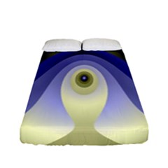 Fractal Eye Fantasy Digital Fitted Sheet (full/ Double Size)