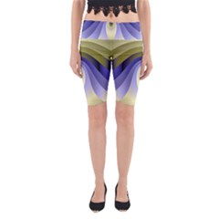 Fractal Eye Fantasy Digital Yoga Cropped Leggings