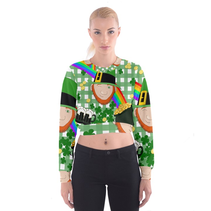 Lucky Irish Women s Cropped Sweatshirt