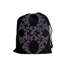 Fractal Complexity Geometric Drawstring Pouches (large) 