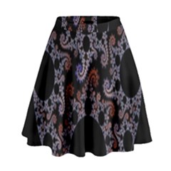 Fractal Complexity Geometric High Waist Skirt by Nexatart