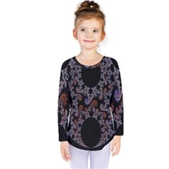 Fractal Complexity Geometric Kids  Long Sleeve Tee