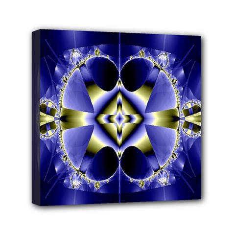 Fractal Fantasy Blue Beauty Mini Canvas 6  X 6  by Nexatart