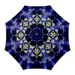 Fractal Fantasy Blue Beauty Golf Umbrellas