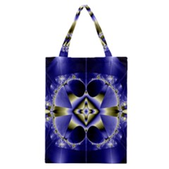 Fractal Fantasy Blue Beauty Classic Tote Bag