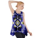 Fractal Fantasy Blue Beauty Side Drop Tank Tunic View1