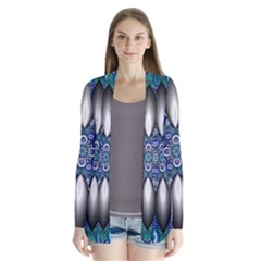 Fractal Cathedral Pattern Mosaic Cardigans