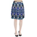 Fractal Cathedral Pattern Mosaic Pleated Skirt View1