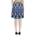 Fractal Cathedral Pattern Mosaic Pleated Skirt View2