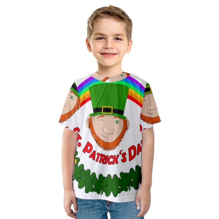 St. Patrick Kids  Sport Mesh Tee