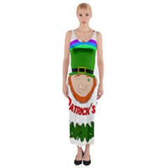 St  Patrick Fitted Maxi Dress by Valentinaart