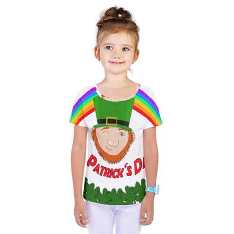 St  Patrick Kids  One Piece Tee by Valentinaart