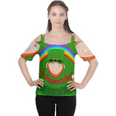 St  Patrick s Day Women s Cutout Shoulder Tee