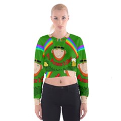 St  Patrick s Day Women s Cropped Sweatshirt