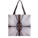 Fractal Fleur Elegance Flower Zipper Grocery Tote Bag View1