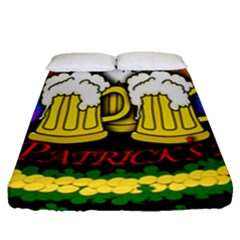 Beer Mugs Fitted Sheet (queen Size)