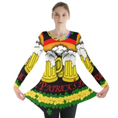 Beer Mugs Long Sleeve Tunic  by Valentinaart