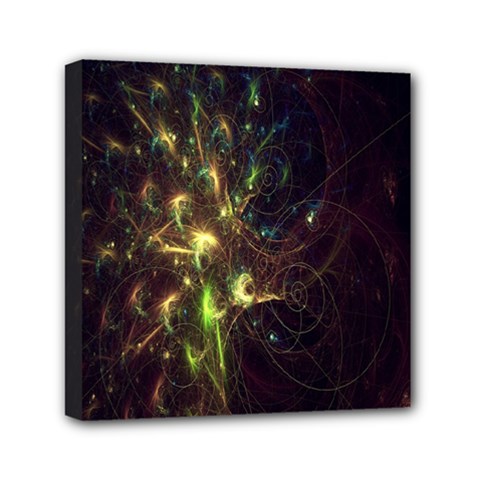 Fractal Flame Light Energy Mini Canvas 6  X 6  by Nexatart