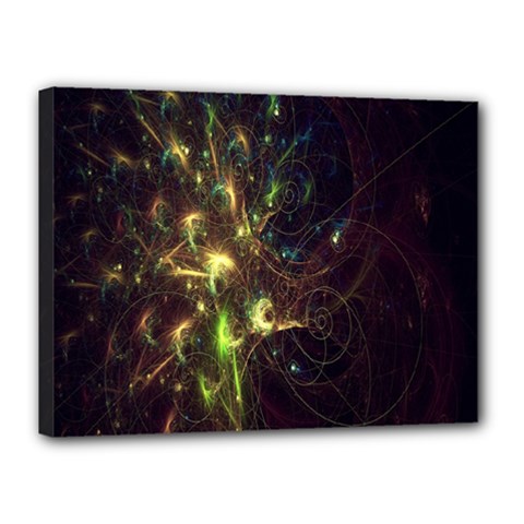 Fractal Flame Light Energy Canvas 16  X 12  by Nexatart