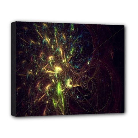 Fractal Flame Light Energy Deluxe Canvas 20  X 16   by Nexatart