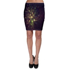 Fractal Flame Light Energy Bodycon Skirt by Nexatart