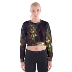 Fractal Flame Light Energy Women s Cropped Sweatshirt by Nexatart