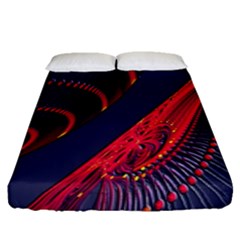 Fractal Fractal Art Digital Art Fitted Sheet (queen Size)