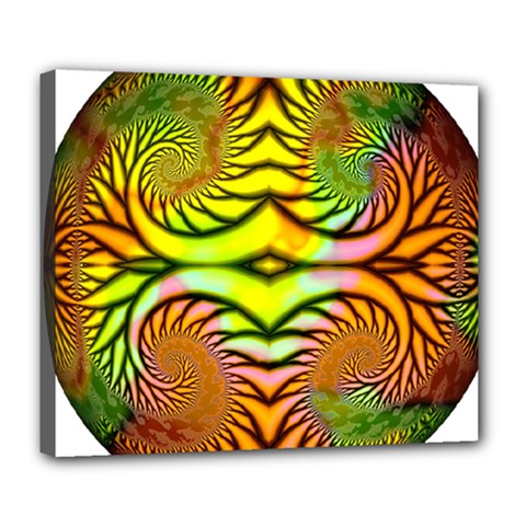 Fractals Ball About Abstract Deluxe Canvas 24  X 20  