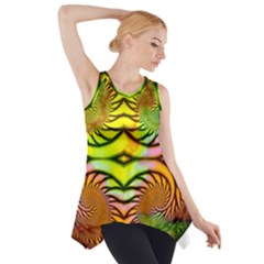 Fractals Ball About Abstract Side Drop Tank Tunic