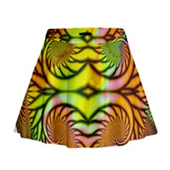 Fractals Ball About Abstract Mini Flare Skirt