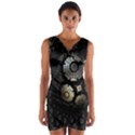 Fractal Sphere Steel 3d Structures Wrap Front Bodycon Dress View1