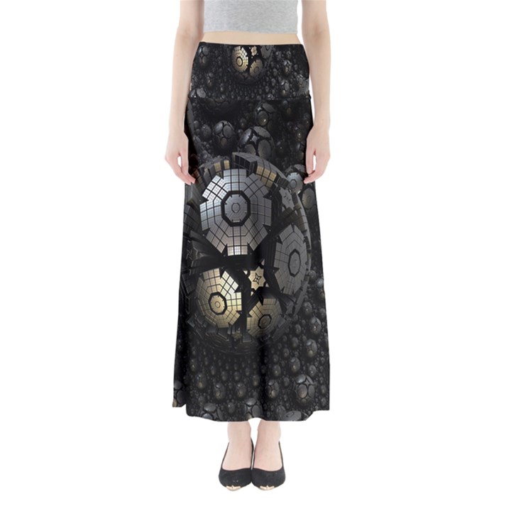 Fractal Sphere Steel 3d Structures Maxi Skirts