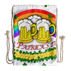 Beer Drawstring Bag (large) by Valentinaart