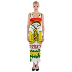 Beer Fitted Maxi Dress by Valentinaart