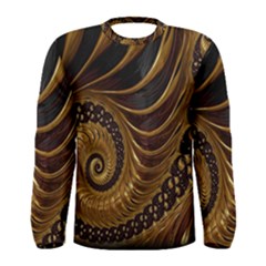 Fractal Spiral Endless Mathematics Men s Long Sleeve Tee