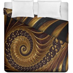 Fractal Spiral Endless Mathematics Duvet Cover Double Side (king Size)