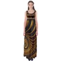 Fractal Spiral Endless Mathematics Empire Waist Maxi Dress View1