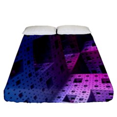 Fractals Geometry Graphic Fitted Sheet (queen Size)