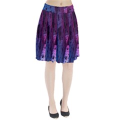 Fractals Geometry Graphic Pleated Skirt