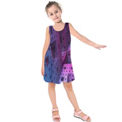 Fractals Geometry Graphic Kids  Sleeveless Dress