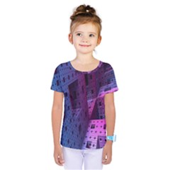 Fractals Geometry Graphic Kids  One Piece Tee