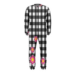 Floral Plaid Pattern Onepiece Jumpsuit (kids) by Valentinaart