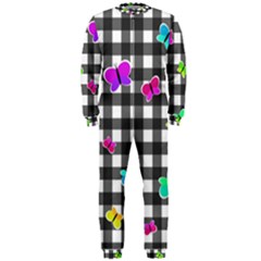 Butterflies Pattern Onepiece Jumpsuit (men)  by Valentinaart