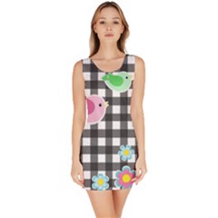 Cute Spring Pattern Sleeveless Bodycon Dress by Valentinaart